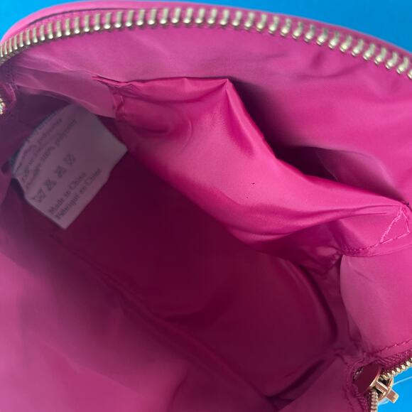 Torrid Cosmetic Makeup Bag Love Pink - Faux Leather Zip Accessory Pouch - Picture 9 of 9